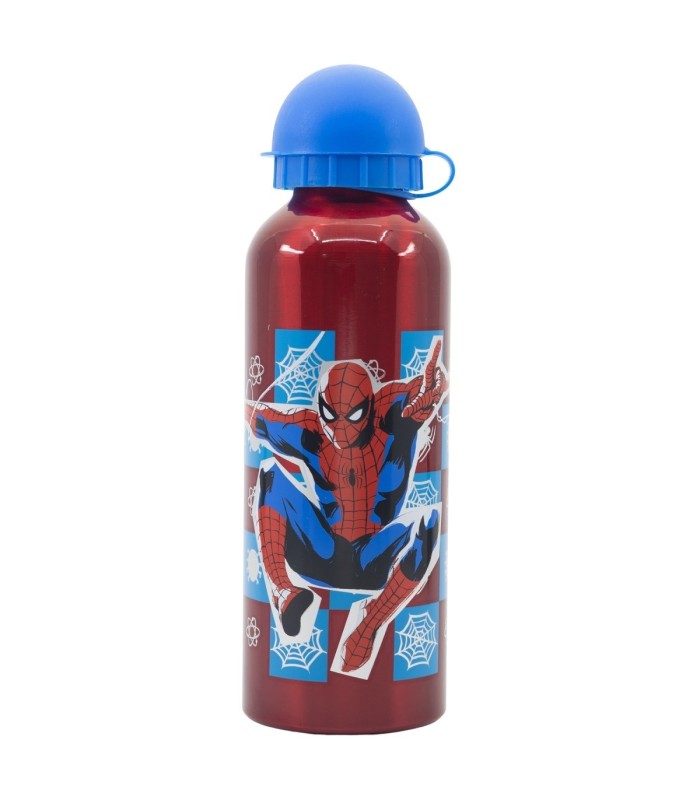 HIGH ALUMINIUM BOTTLE 530 ML SPIDERMAN ARACHNID GRID