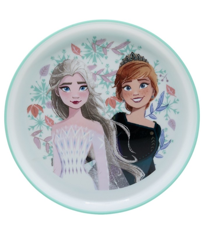 NON SLIP BICOLOR PREMIUM PLATE FROZEN SNOWY TALE