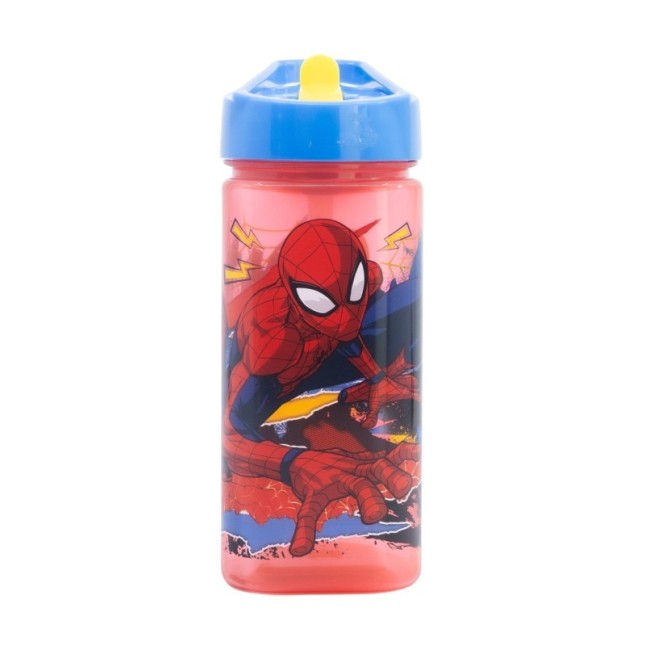 SQUARE WATER BOTTLE 510 ML SPIDERMAN MOVING TARGET