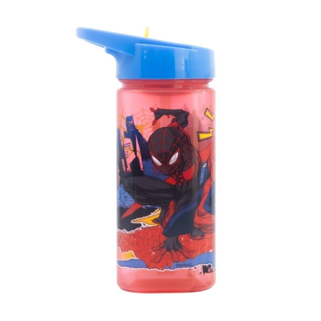 SQUARE WATER BOTTLE 510 ML SPIDERMAN MOVING TARGET