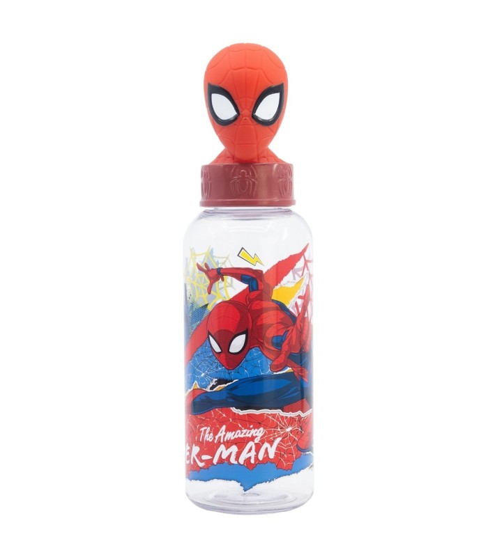 3D ECOZEN FIGURINE BOTTLE 560 ML SPIDERMAN MOVING TARGET