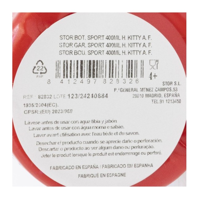 SPORT BOTTLE 400 ML HELLO KITTY AND FRIENDS