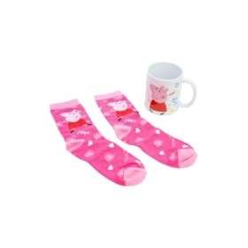 SOCKS AND CERAMIC MUG 11 OZ SET PEPPA PIG