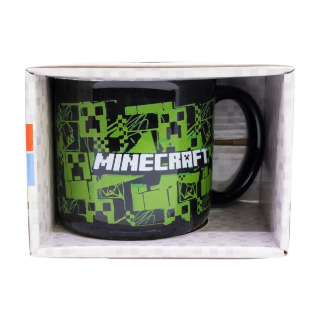 CERAMIC BREAKFAST MUG 14 OZ IN GIFT BOX MINECRAFT ICONICMONO
