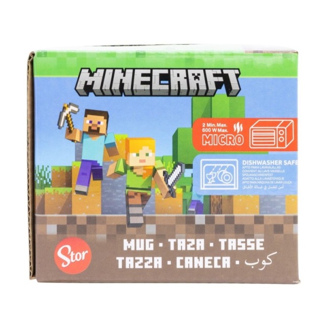 CERAMIC BREAKFAST MUG 14 OZ IN GIFT BOX MINECRAFT ICONICMONO