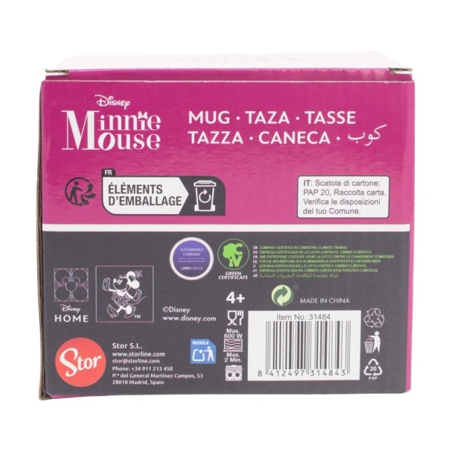 CERAMIC MUG 11 OZ IN GIFT BOX MINNIE MOUSE CHERRYLICIOUS