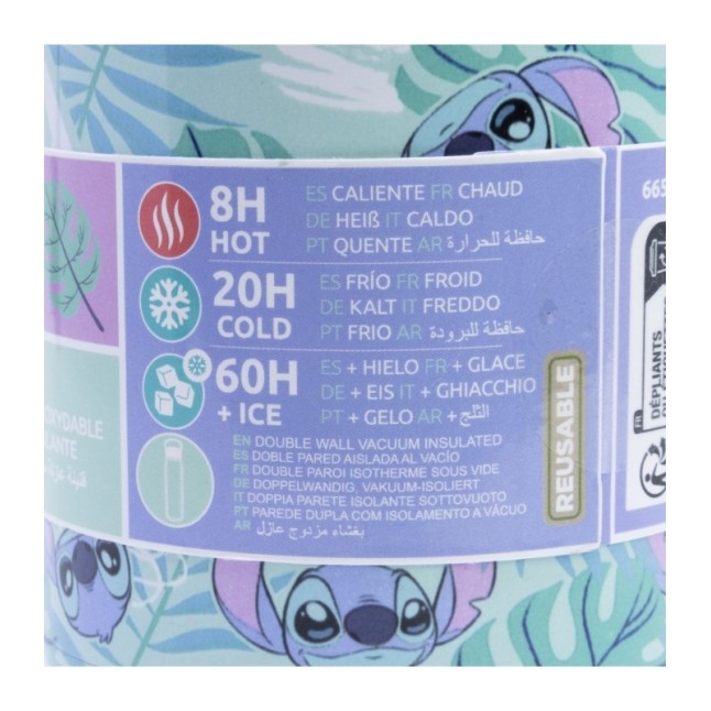 GLAM INSULATED STAINLESS STEEL BOTTLE 665 ML STITCH ALOHA