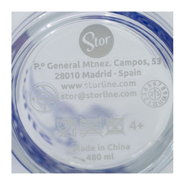 GLASS & TWIN STRAWS SET 480 ML STITCH ALOHA