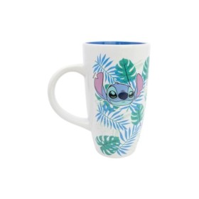 LATTE CERAMIC MUG 23 OZ IN GIFT BOX STITCH ALOHA