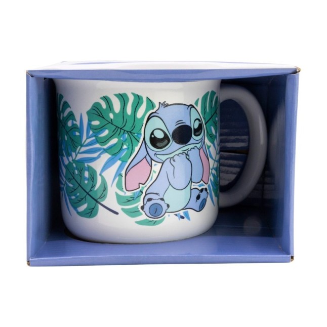 CERAMIC BREAKFAST MUG 14 OZ IN GIFT BOX STITCH ALOHA