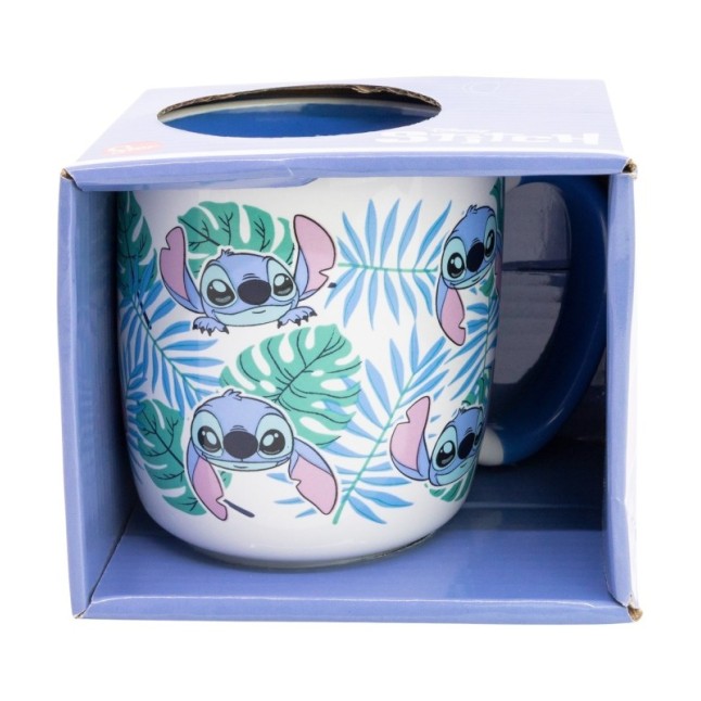 CERAMIC ELITE MUG 13 OZ IN GIFT BOX STITCH ALOHA