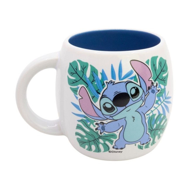 CERAMIC GLOBE MUG 13 OZ IN GIFT BOX STITCH ALOHA