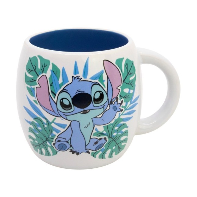 CERAMIC GLOBE MUG 13 OZ IN GIFT BOX STITCH ALOHA