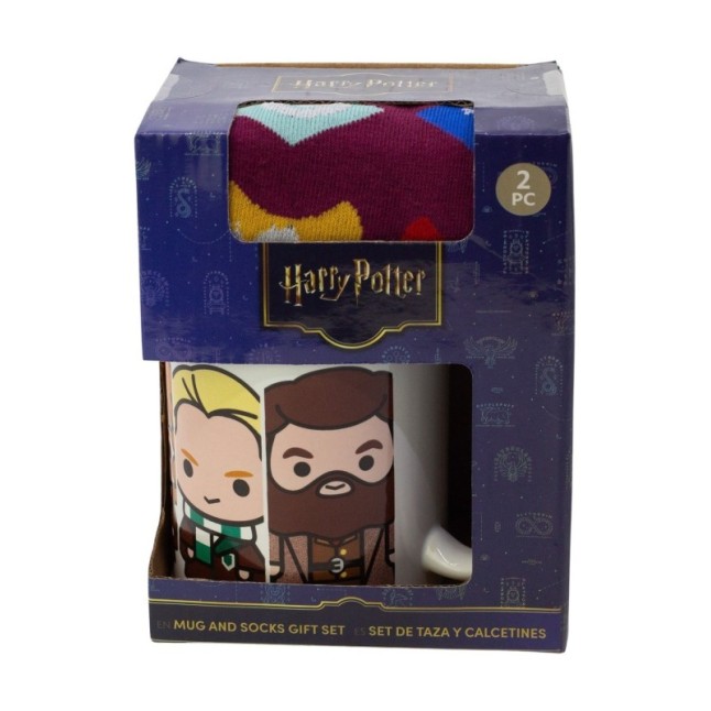 SOCKS AND CERAMIC MUG 11 OZ SET HARRY POTTER CHIBI