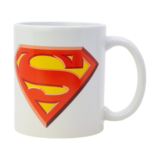 SOCKS AND CERAMIC MUG 11 OZ SET SUPERMAN ICON