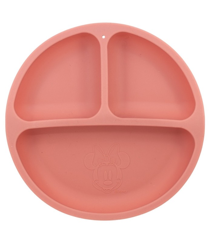 TODDLER DIVIDED SILICONE PLATE MINNIE MOUSE