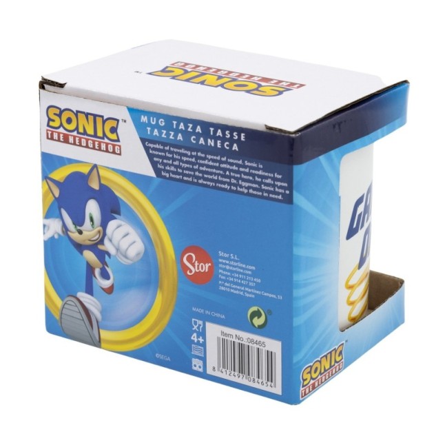 CERAMIC MUG 11 OZ IN GIFT BOX SONIC GAME ON WH