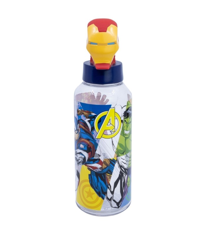 3D ECOZEN FIGURINE BOTTLE 560 ML AVENGERS SEVEN WONDERS IRON MAN