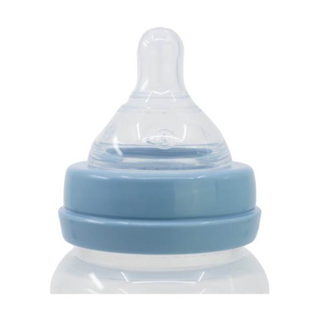 BABY 8 OZ WIDENECK BOTTLE SILICONE TEAT 3 POSITIONS MICKEY MOUSE FULL OF SMILES