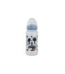 BABY 12 OZ WIDENECK BOTTLE SILICONE TEAT 3 POSITIONS MICKEY MOUSE FULL OF SMILES