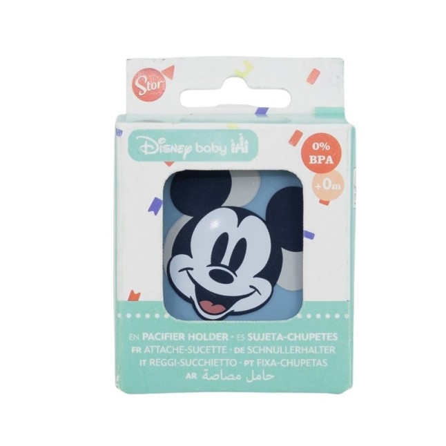 BABY PACIFIER HOLDER MICKEY MOUSE FULL OF SMILES
