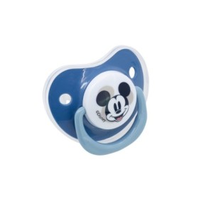 BABY 2 PCS SET ORTHODONTIC PACIFIER SILICONE +6 M WITH COVER MICKEY MOUSE FULL OF SMILES