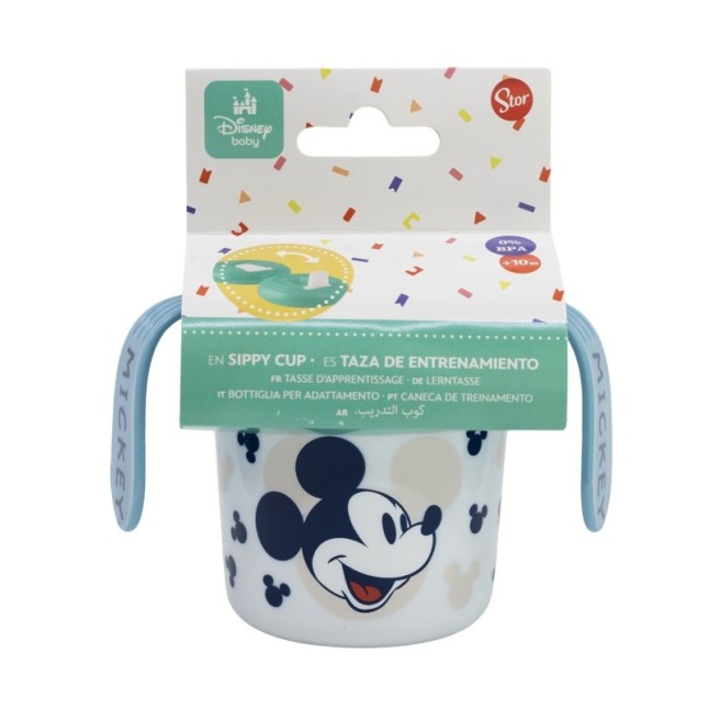 TODDLER TRAINING MUG 250 ML MICKEY MOUSE FULL OF SMILES