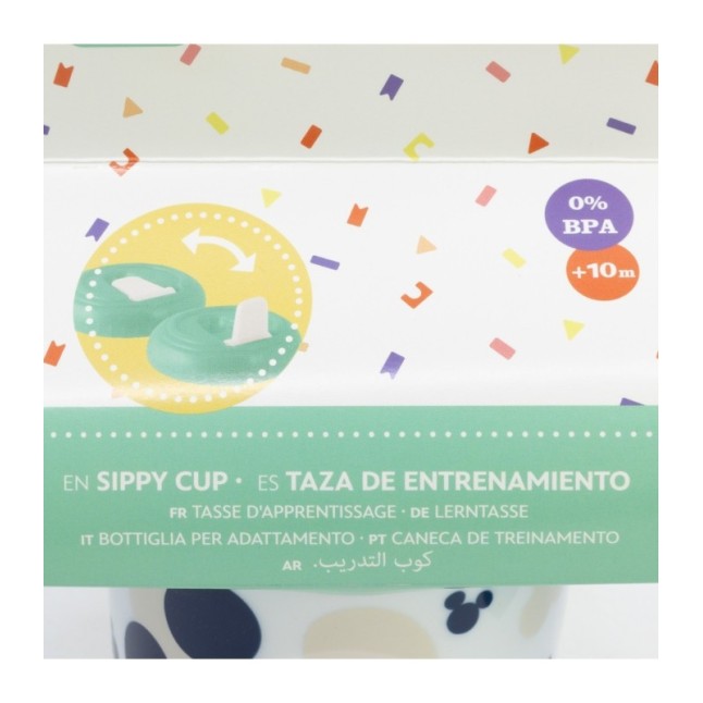 TODDLER TRAINING MUG 250 ML MICKEY MOUSE FULL OF SMILES