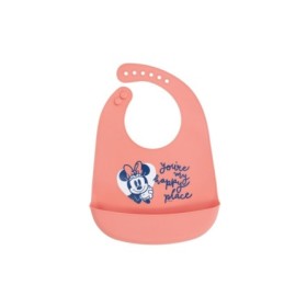 TODDLER SILICONE BIB MINNIE MOUSE HEART FULL