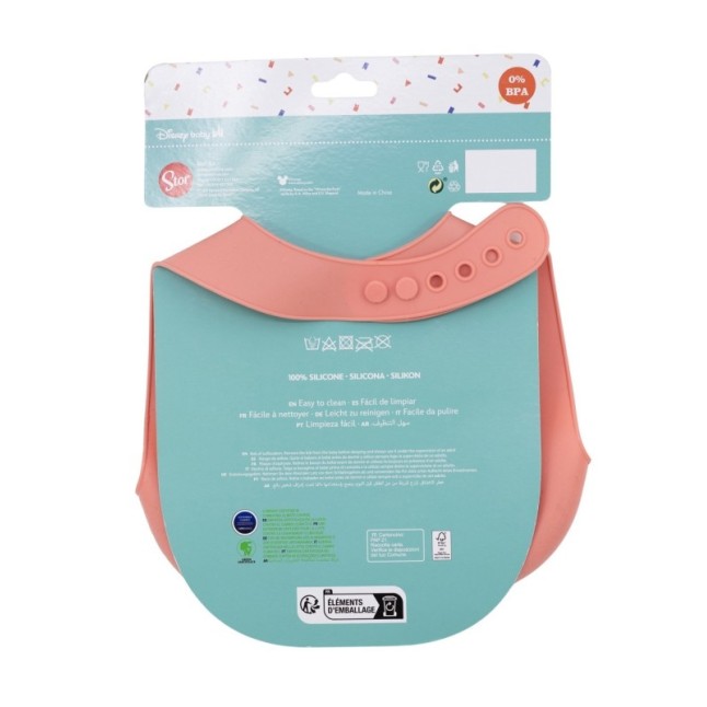 TODDLER SILICONE BIB MINNIE MOUSE HEART FULL