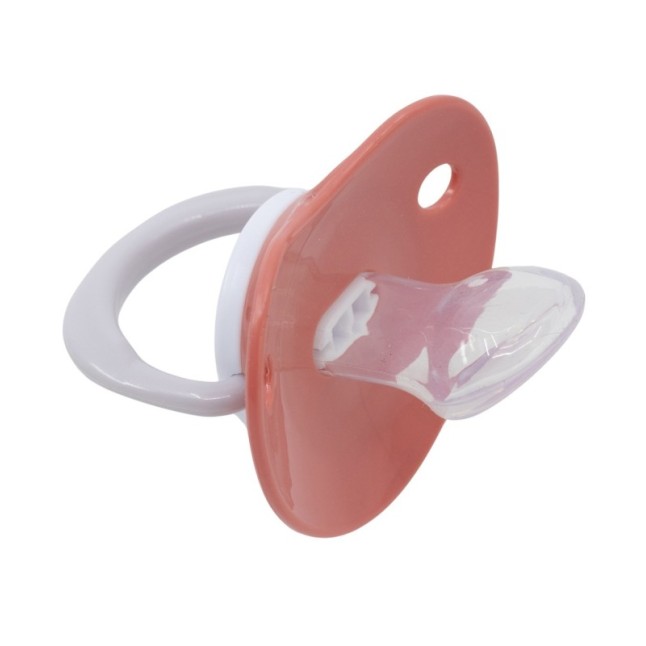 BABY 2 PCS SET ORTHODONTIC PACIFIER SILICONE +6 M WITH COVER MINNIE MOUSE HEART FULL