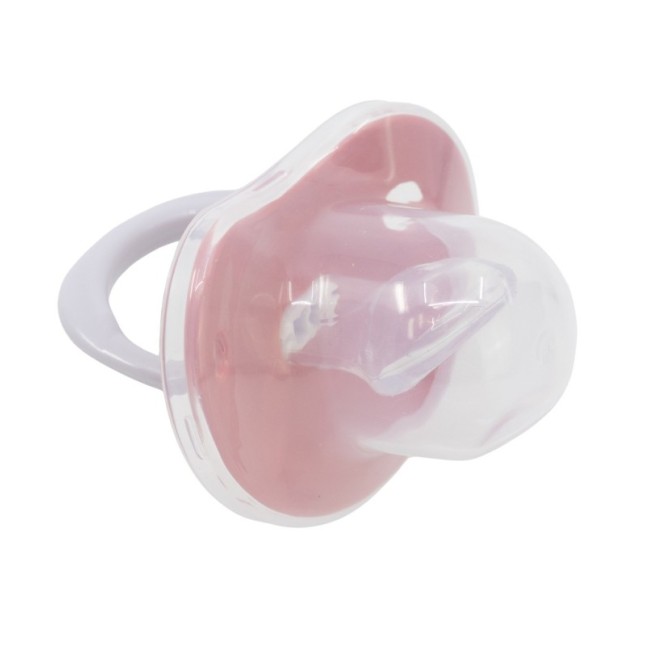 BABY 2 PCS SET ORTHODONTIC PACIFIER SILICONE +6 M WITH COVER MINNIE MOUSE HEART FULL