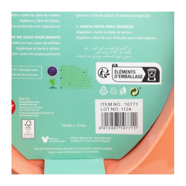 OFFSET MINI WC WITH HANDLES MINNIE MOUSE HEART FULL