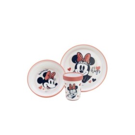 TODDLER 3 PCS BICOLOR PREMIUM NON SLIP SET IN GIFT BOX MINNIE MOUSE HEART FULL