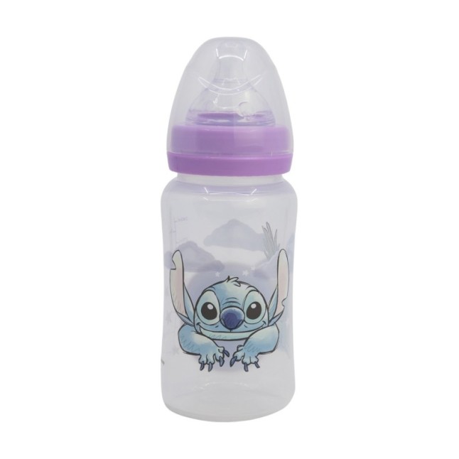 BABY 8 OZ WIDENECK BOTTLE SILICONE TEAT 3 POSITIONS STITCH CUDDLE ME