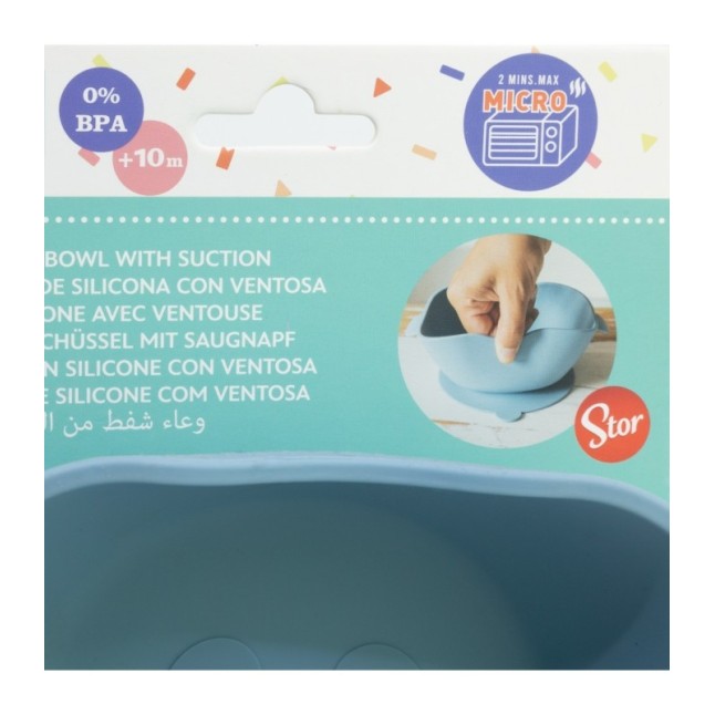 TODDLER SQUARE SILICONE BOWL SUCTION SYSTEM MICKEY MOUSE