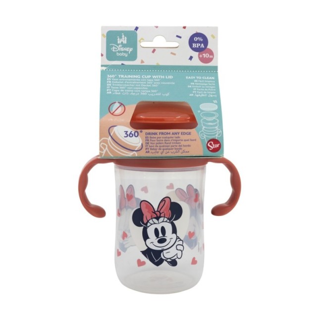 TODDLER 360 TRAINING TUMBLER 13 OZ MINNIE MOUSE HEART FULL