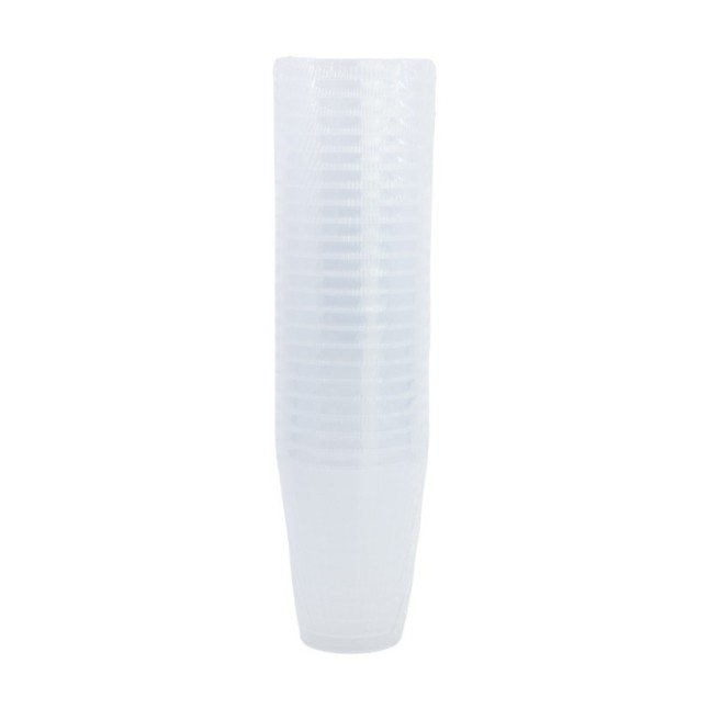 STOR LOTE 24 VASOS PP TRANSPARENTES REUTILIZABLES 260 ML