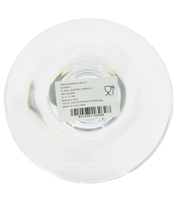 PILSNER BEER GLASS  PC 420 ML