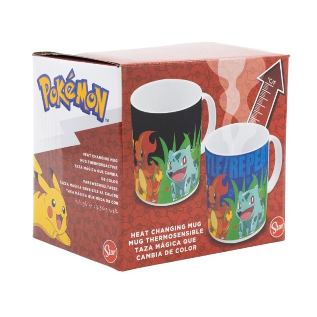 CERAMIC CHANGING COLOR MUG 11 OZ IN GIFT BOX POKEMON UNIVERSE