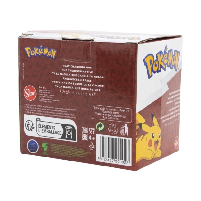 CERAMIC CHANGING COLOR MUG 11 OZ IN GIFT BOX POKEMON UNIVERSE