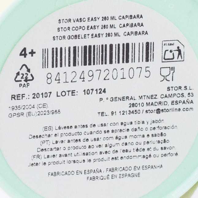 EASY TUMBLER 260 ML CAPIBARA