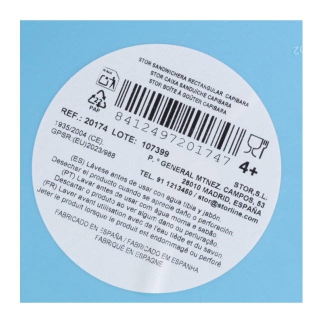 FUNNY SANDWICH BOX CAPIBARA