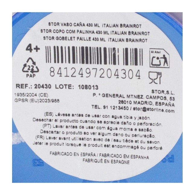 EASY SPORT TUMBLER 430 ML ITALIAN BRAINROT