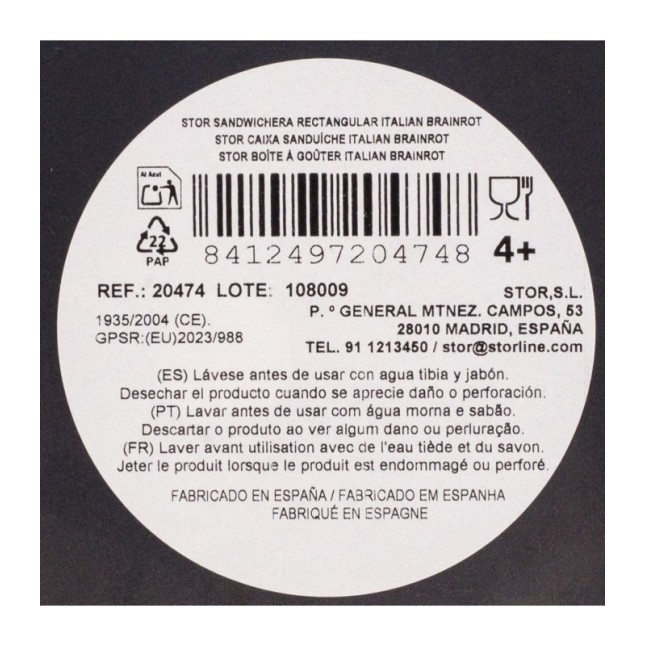 FUNNY SANDWICH BOX ITALIAN BRAINROT