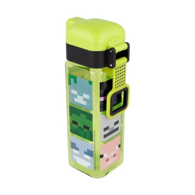 SAFETY LOCK SQUARE BOTTLE 550 ML MINECRAFT
