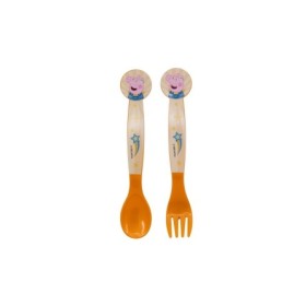 2 PCS PP CUTLERY (SPOON AND FORK) SET IN POLYBAG PEPPA PIG KINDNESS COUNTS
