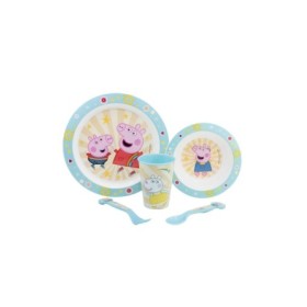 5 PCS  MCIRO SET (PLATE, BOWL, TUMBLER, CUTLERY) PEPPA CORE 2022