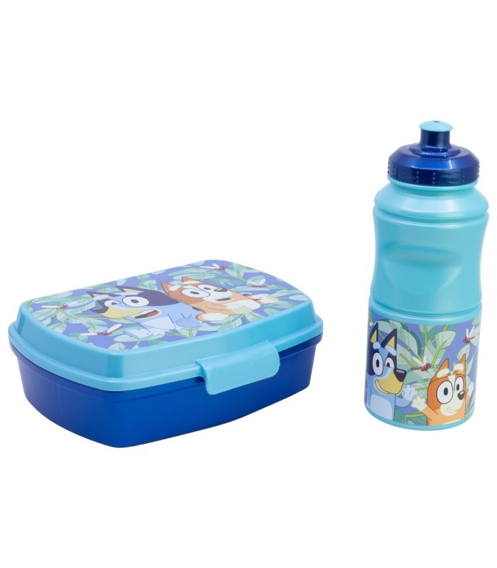 2 PCS BTS SET (SPORT BOTTLE AND SANDWICH BOX) IN GIFT BOX  BLUEY