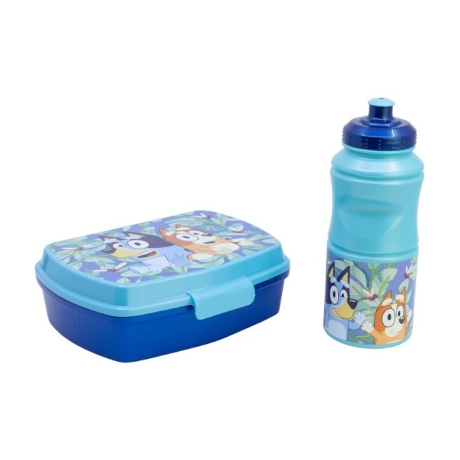 2 PCS BTS SET (SPORT BOTTLE AND SANDWICH BOX) IN GIFT BOX  BLUEY